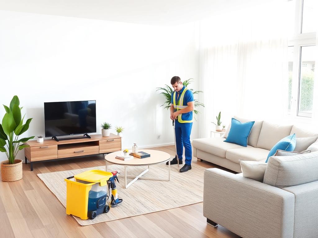 Washley team cleaning a home